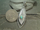 Turquoise, Sterling Silver Pendant