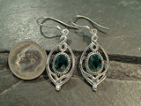 Green Quartz, Sterling Silver Earrings