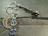 Blue Topaz, Blue Quartz, Sterling Silver Earrings