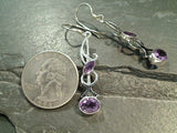 Amethyst, Sterling Silver Earrings