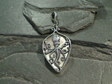 Tan Mother of Pearl, Sterling Silver Octopus Pendant