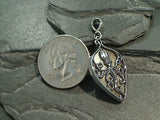 Tan Mother of Pearl, Sterling Silver Octopus Pendant