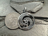 Sterling Silver Celtic Moons Pendant