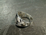 Size 5.5 Mother Of Pearl, Sterling Silver Leaves Ring