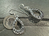 Sterling Silver Celtic Tear Drop Earrings