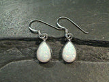 Lab Created Opal, Sterling Silver Small Earrings