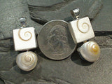 Shiva's Eye Shell, Nautilus Shell, Sterling Silver Pendant