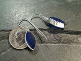 Sea Glass, Sterling Silver Earrings