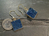 Blue Druzy Quartz, Alchemia Earrings