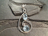 Blue Topaz, Sterling Silver Pendant