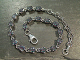 7" - 9" Mystic Quartz, Rhodium Plated Sterling Silver Bracelet