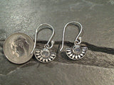 Moonstone, Sterling Silver Earrings