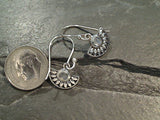 Moonstone, Sterling Silver Earrings