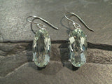 Green Amethyst, Sterling Silver Earrings