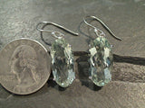 Green Amethyst, Sterling Silver Earrings
