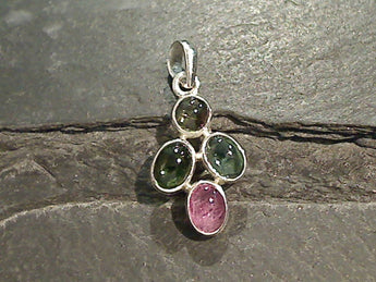 Tourmaline, Sterling Silver Small Pendant