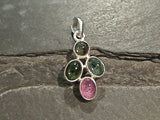 Tourmaline, Sterling Silver Small Pendant