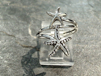 Size 7.75 Sterling Silver Starfish Ring