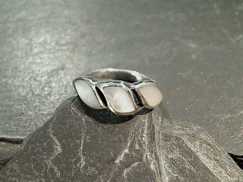 Size 7 Mother of Pearl, Sterling Silver Ring