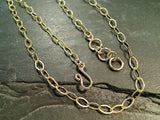 30" Gold Tone 4mm Flat Oval Link Chain