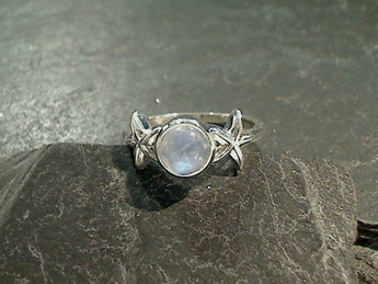 Size 6 Moonstone, Sterling Silver Ring
