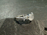 Size 6 Moonstone, Sterling Silver Ring
