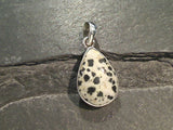 Dalmatian Jasper, Sterling Silver Small Pendant
