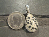 Dalmatian Jasper, Sterling Silver Small Pendant