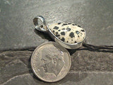 Dalmatian Jasper, Sterling Silver Small Pendant