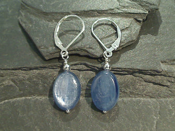 Kyanite, Sterling Silver Earrings