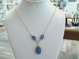 18" - 19" Kyanite, Gold Filled Necklace