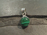 Malachite, Sterling Silver Small Pendant