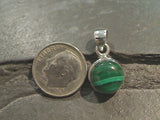 Malachite, Sterling Silver Small Pendant