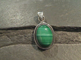 Malachite, Sterling Silver Pendant