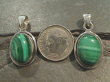 Malachite, Sterling Silver Pendant