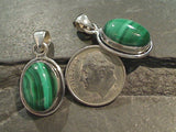 Malachite, Sterling Silver Pendant