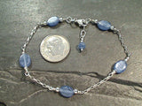 7" - 7.5" Kyanite, Sterling Silver Bracelet