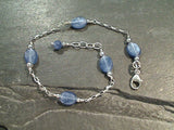 7" - 7.5" Kyanite, Sterling Silver Bracelet