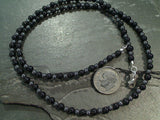 20" Onyx, Hematite, Sterling Silver Necklace