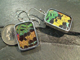 Butterfly Wings, Sterling Silver Earrings - Urania Ripheus