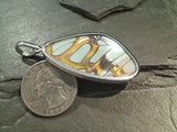Butterfly Wings, Sterling Silver Large Pendant - Stelenes