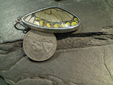 Butterfly Wings, Sterling Silver Large Pendant