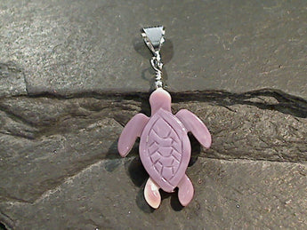 Shell Turtle, Sterling Silver Pendant
