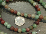 19.5" Mixed Chrysoprase, Sterling Silver 6MM Necklace