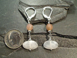 Moonstone, Sterling Silver Earrings