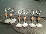 Moonstone, Sterling Silver Earrings