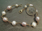 7.5" Pearl, Gold Filled Bracelet