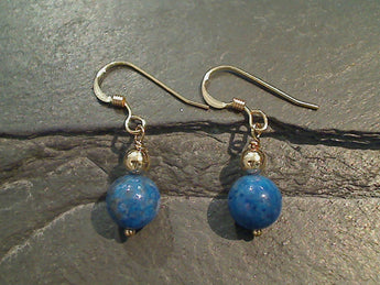 Sodalite, Gold Filled Earrings
