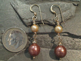 Pearl, Gold Filled Earrings