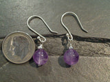 Amethyst, Sterling Silver Earrings